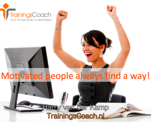 Trainingscoach - Motivated people always find a way